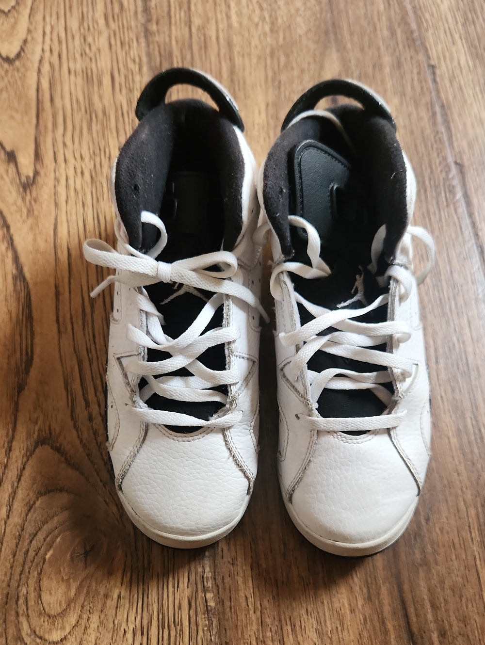 Kids White and Black Athletic Sneakers